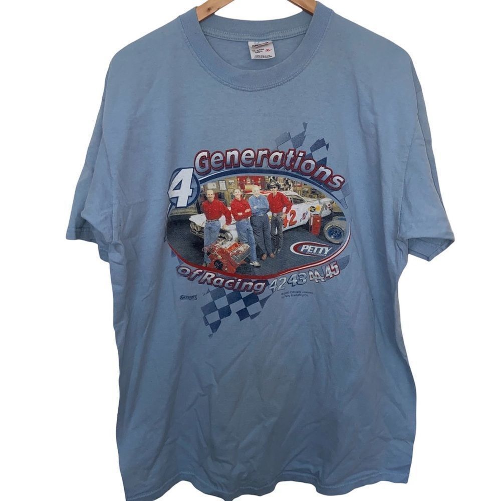 Nascar racing - 4 Generation racing graphic t shirt - vintage